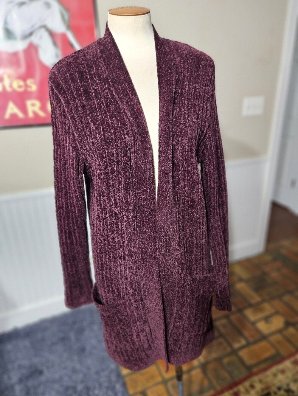 Matty M Plum Cardigan XL